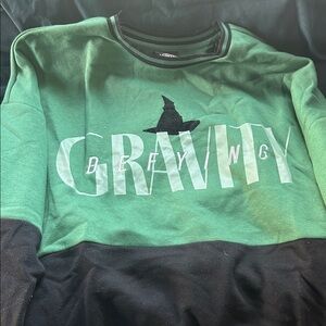 Wicked Defying Gravity Women's Panel Crewneck — BoxLunch Exclusive